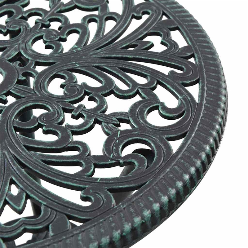 vidaXL Aluminum Bistro Set in Green