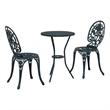 vidaXL Aluminum Bistro Set in Green