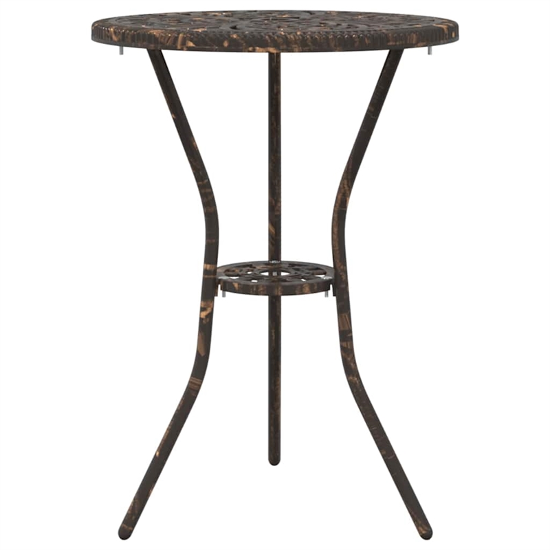 vidaXL Aluminum Bistro Set in Bronze