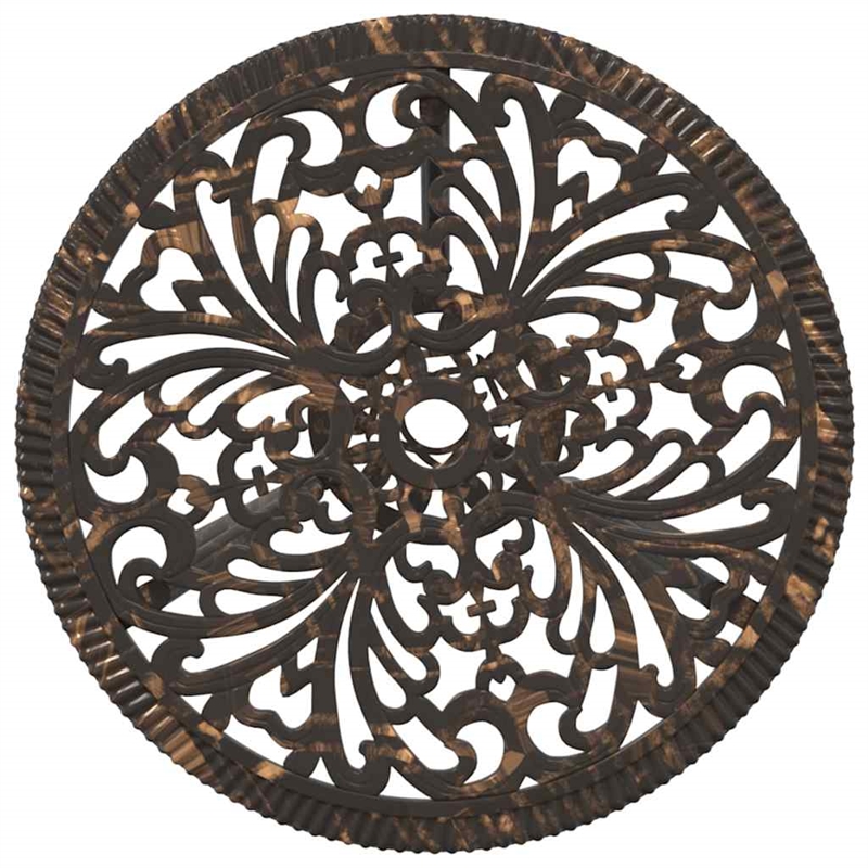 vidaXL Aluminum Bistro Set in Bronze