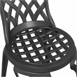 vidaXL Aluminum Bistro Set in Black