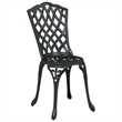 vidaXL Aluminum Bistro Set in Black