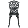 vidaXL Aluminum Bistro Set in Black