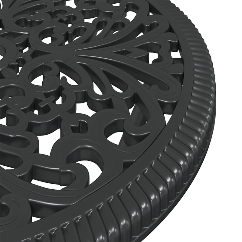 vidaXL Aluminum Bistro Set in Black