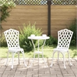 vidaXL Aluminum Bistro Set in White