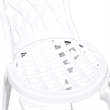 vidaXL Aluminum Bistro Set in White