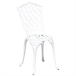vidaXL Aluminum Bistro Set in White