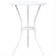 vidaXL Aluminum Bistro Set in White