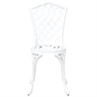 vidaXL Aluminum Bistro Set in White