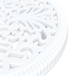 vidaXL Aluminum Bistro Set in White