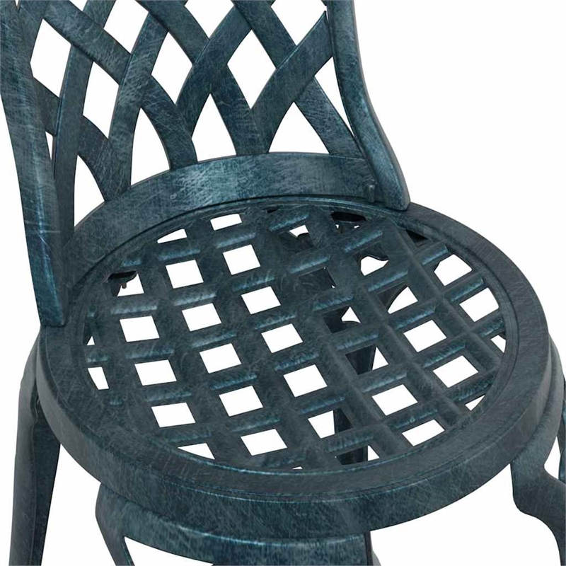 vidaXL Aluminum Bistro Set in Green