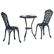 vidaXL Aluminum Bistro Set in Green