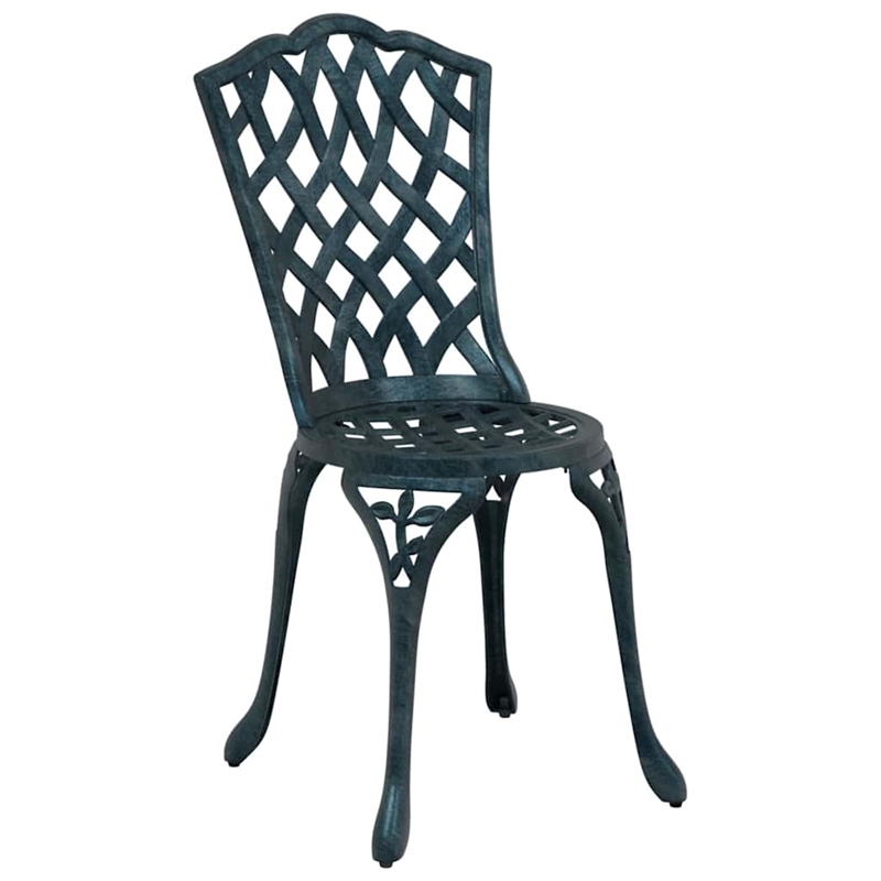 vidaXL Aluminum Bistro Set in Green