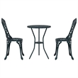 vidaXL Aluminum Bistro Set in Green