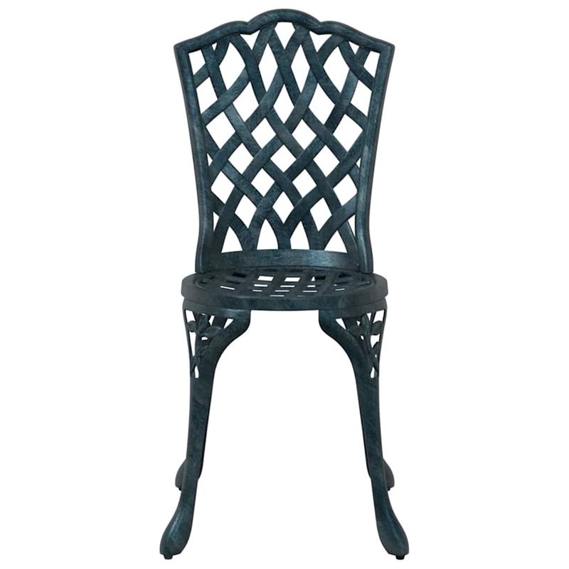 vidaXL Aluminum Bistro Set in Green
