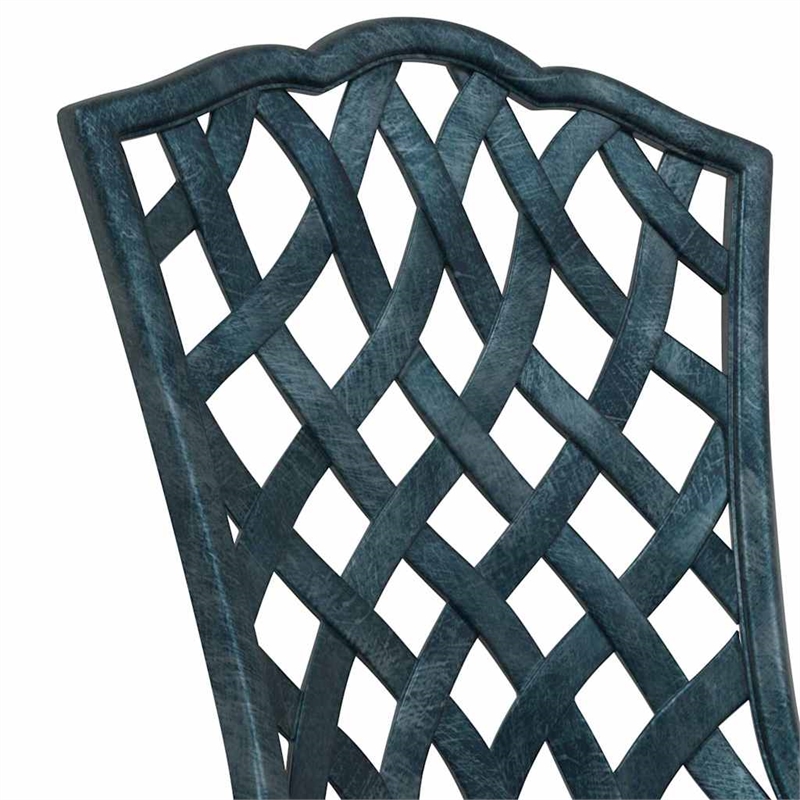 vidaXL Aluminum Bistro Set in Green