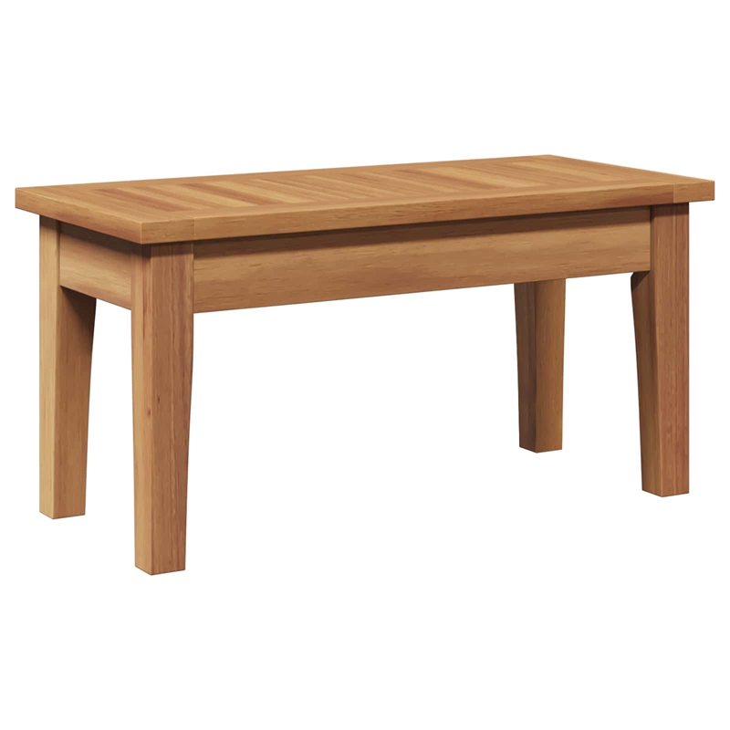 vidaXL 2 PC Wood Garden Bench in with Cushions in Brown/Cream