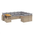 vidaXL 10 Piece Sofa Set in Beige