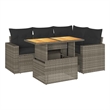 vidaXL 5 Piece Sofa Set in Gray