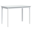 vidaXL 5 Pc Pine Wood Dining Table Set in White