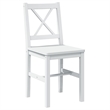 vidaXL 5 Pc Pine Wood Dining Table Set in White