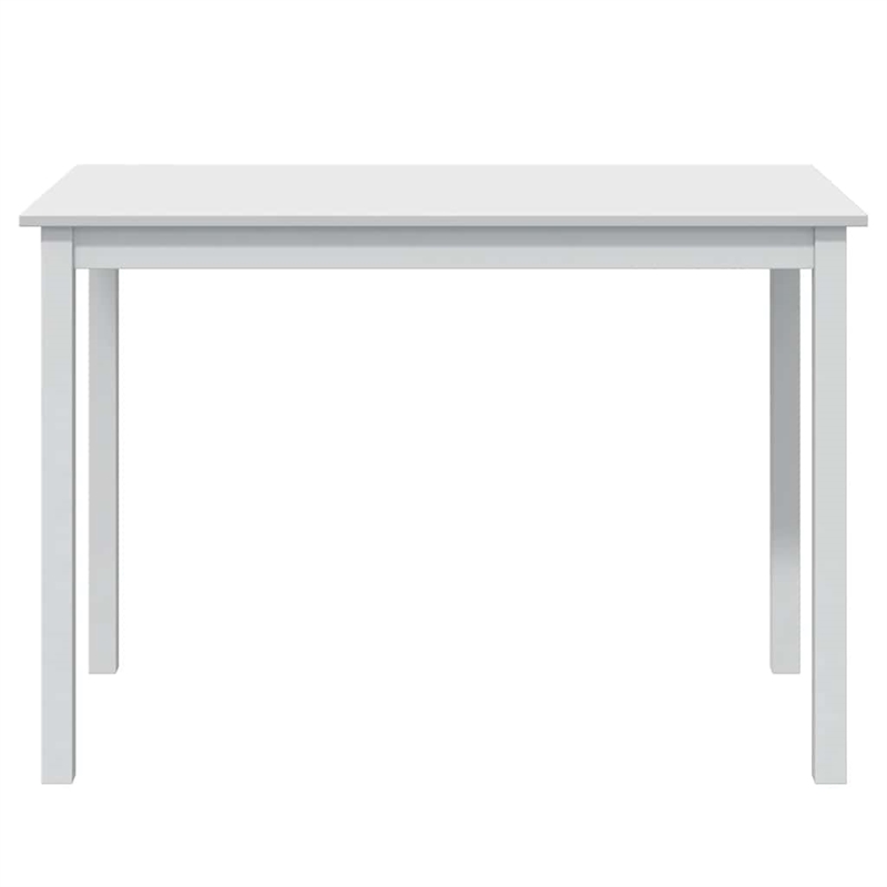vidaXL 5 Pc Pine Wood Dining Table Set in White
