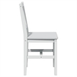 vidaXL 5 Pc Pine Wood Dining Table Set in White