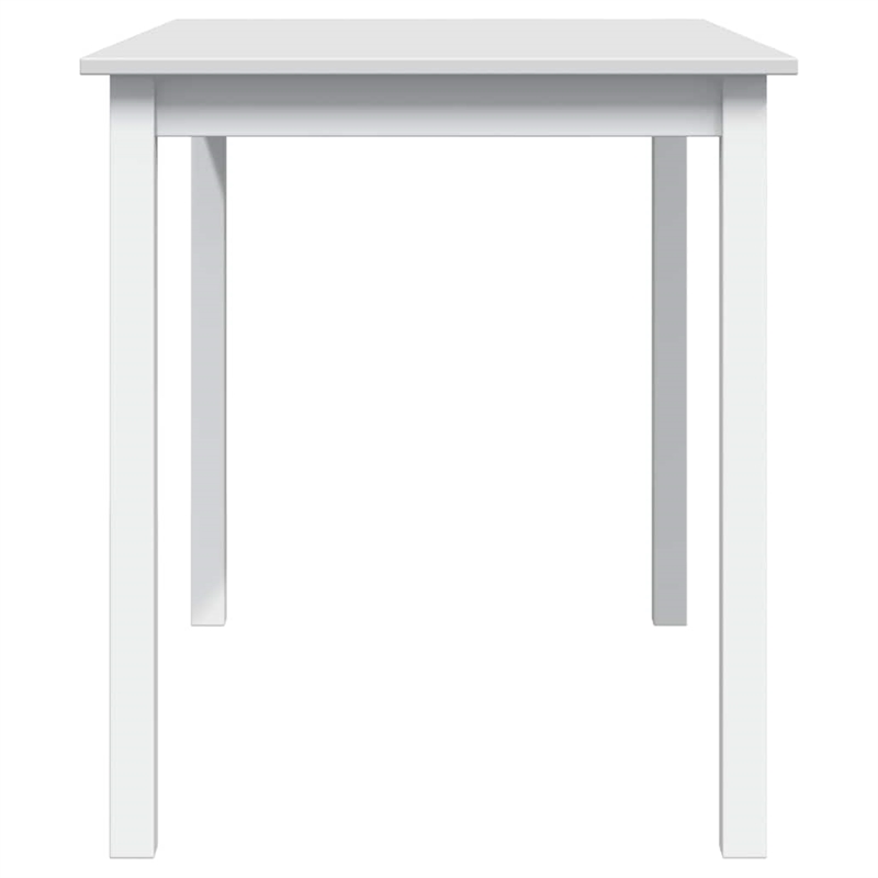 vidaXL 5 Pc Pine Wood Dining Table Set in White