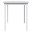 vidaXL 5 Pc Pine Wood Dining Table Set in White
