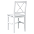vidaXL 5 Pc Pine Wood Dining Table Set in White