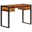vidaXL Solid Acacia Wood Medium Desk in Brown