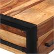 vidaXL Solid Acacia Wood Medium Desk in Brown
