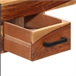 vidaXL Solid Acacia Wood Medium Desk in Brown