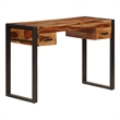 vidaXL Solid Acacia Wood Medium Desk in Brown