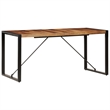 vidaXL Industrial Solid Wood Dining Table in Brown