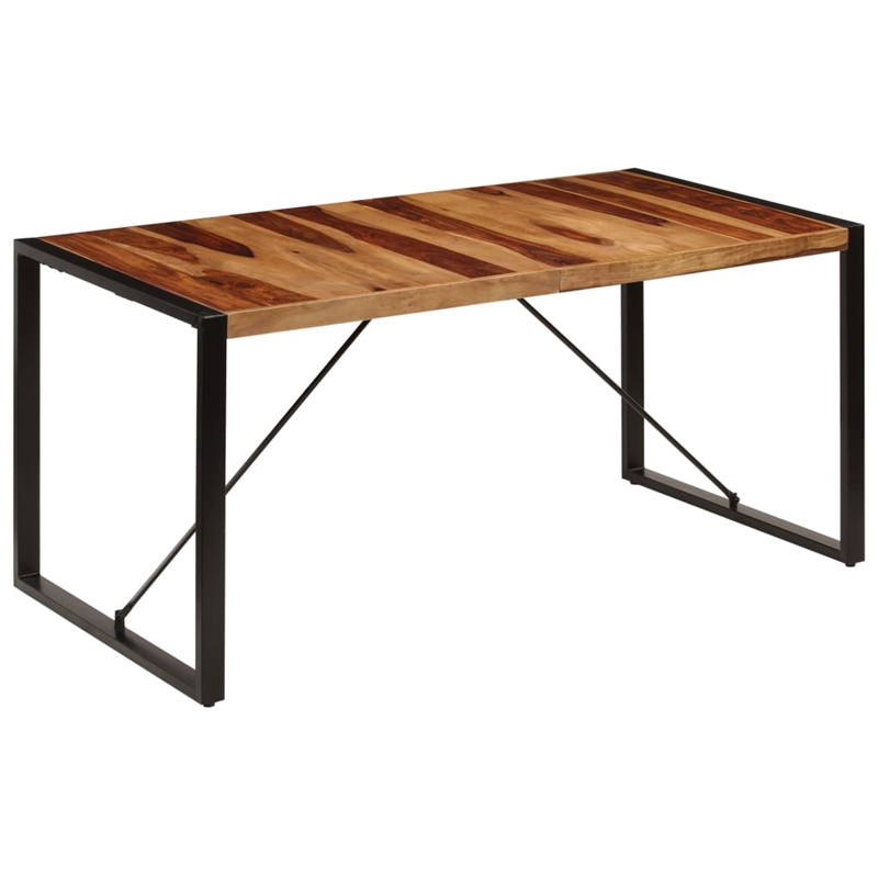 vidaXL Industrial Solid Wood Dining Table in Brown
