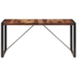 vidaXL Industrial Solid Wood Dining Table in Brown