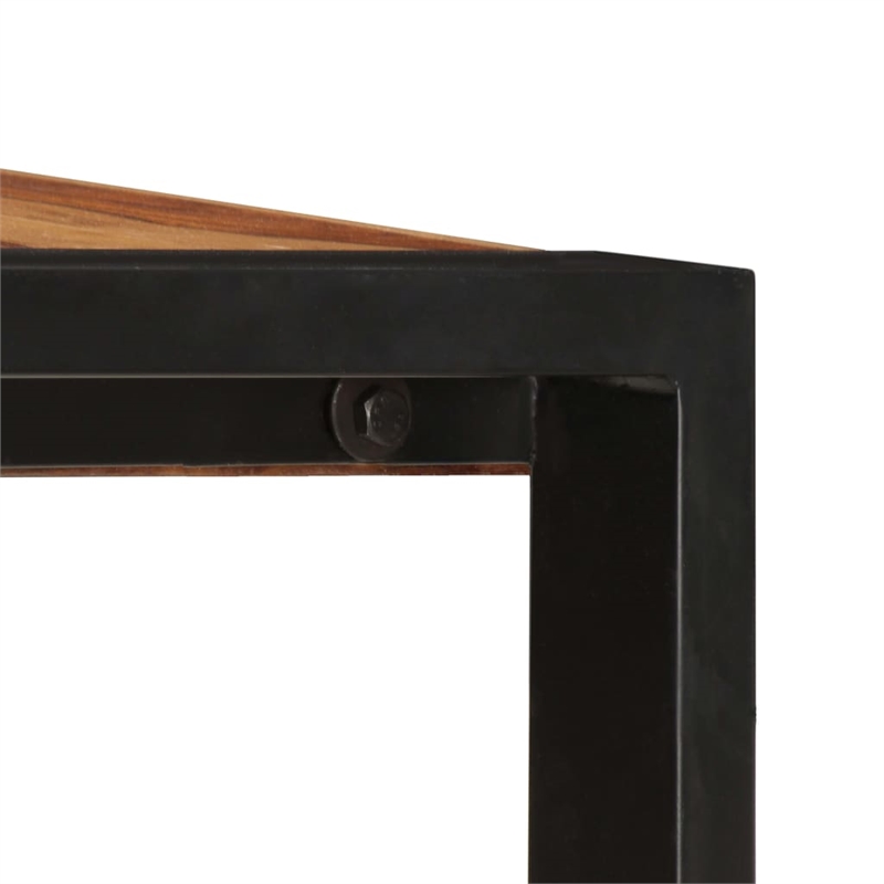 vidaXL Industrial Solid Wood Dining Table in Brown
