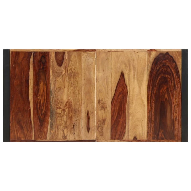 vidaXL Industrial Solid Wood Dining Table in Brown