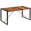 vidaXL Industrial Solid Wood Dining Table in Brown