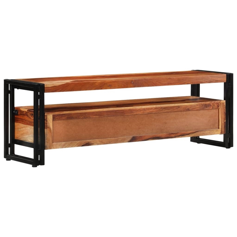 vidaXL Solid Wood TV Cabinet with Storage in Brown