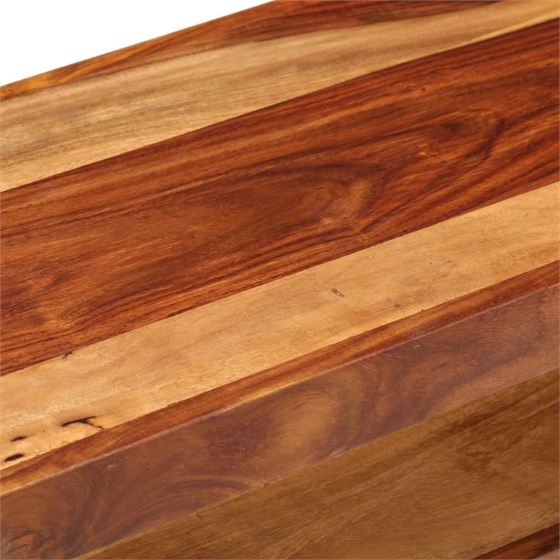 vidaXL Solid Wood TV Cabinet with Storage in Brown