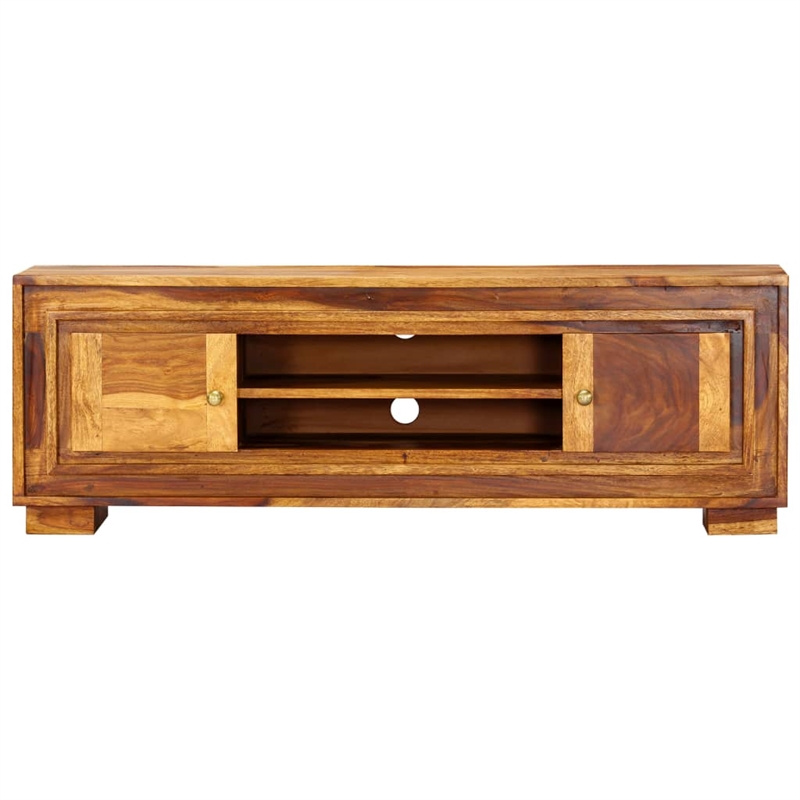 vidaXL Solid Acacia Wood Medium TV Cabinet in Brown