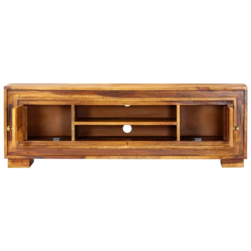 vidaXL Solid Acacia Wood Medium TV Cabinet in Brown