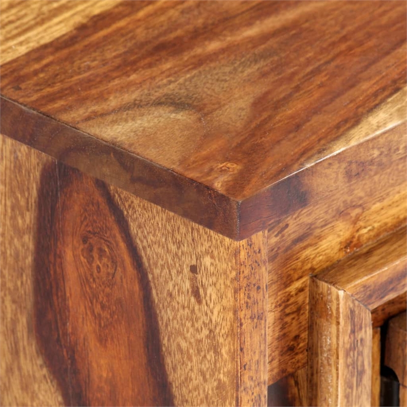 vidaXL Solid Acacia Wood Medium TV Cabinet in Brown