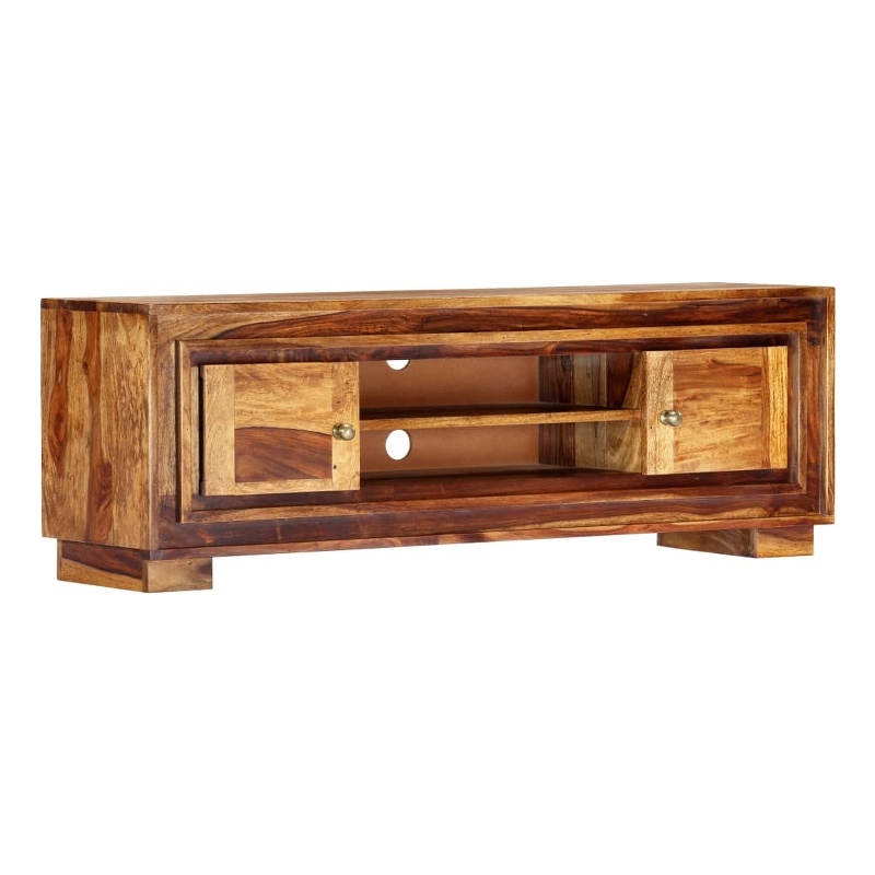 vidaXL Solid Acacia Wood Medium TV Cabinet in Brown