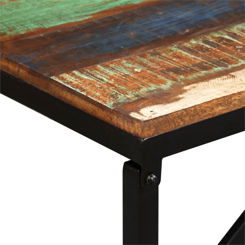 vidaXL Solid Reclaimed Wood Bench in Multi-Color