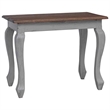 vidaXL Solid Mahogany Wood Large Nesting Table in White