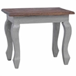 vidaXL Solid Mahogany Wood Large Nesting Table in White