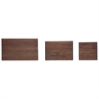 vidaXL Solid Mahogany Wood Large Nesting Table in White